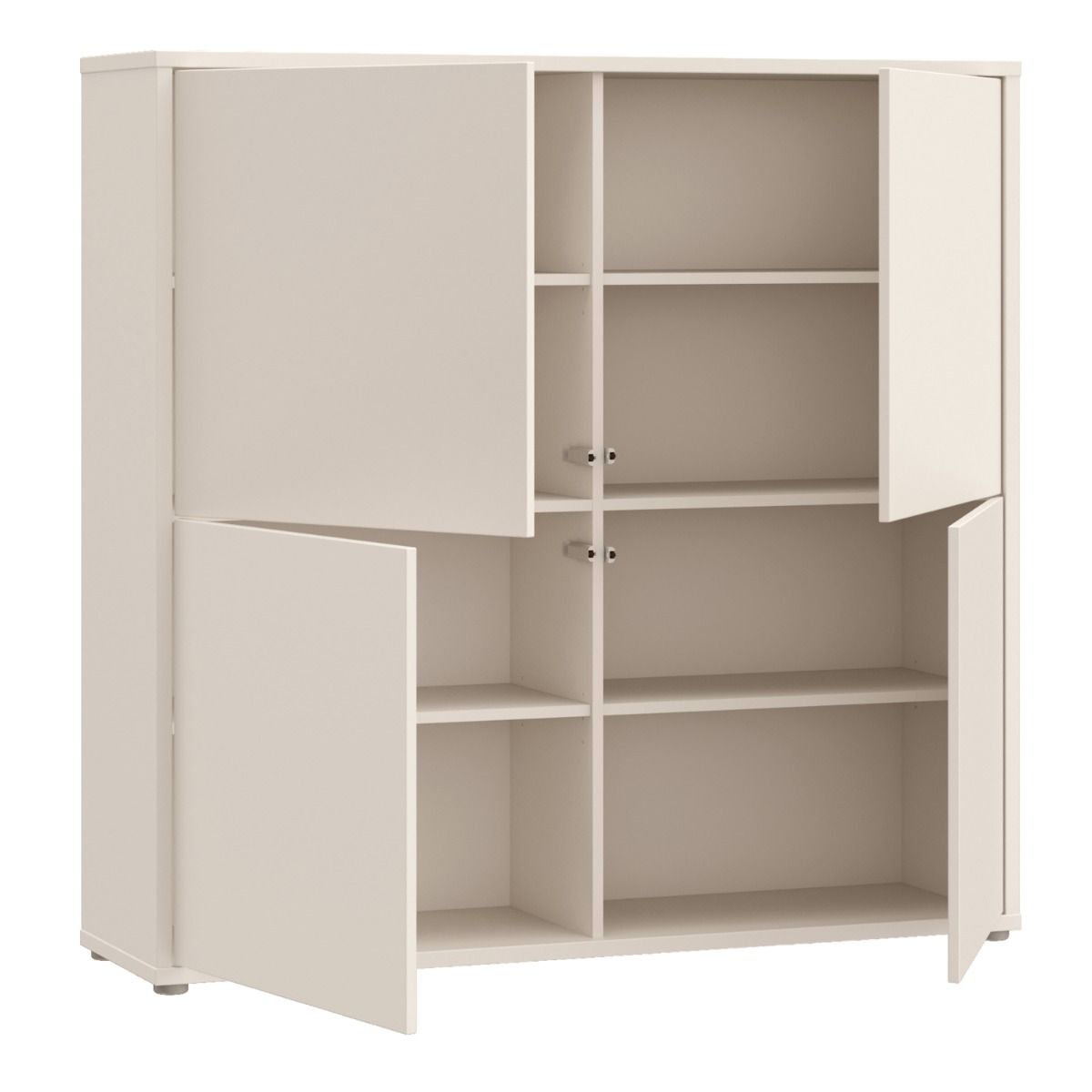 Alice Springs Large Storage Cabinet – Sand Finish with 4 Doors