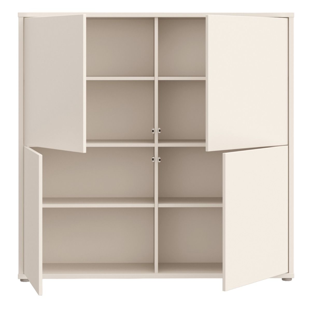 Alice Springs Large Storage Cabinet – Sand Finish with 4 Doors