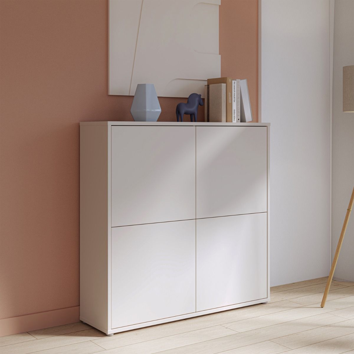 Alice Springs Large Storage Cabinet – Sand Finish with 4 Doors