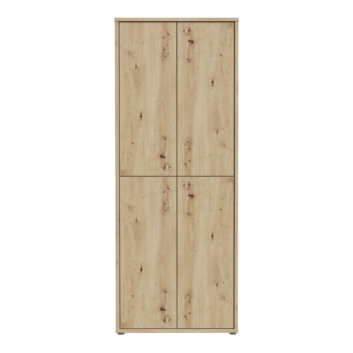 Alice Springs Tall Shoe Cabinet – Artisan Oak Finish with 4 Doors