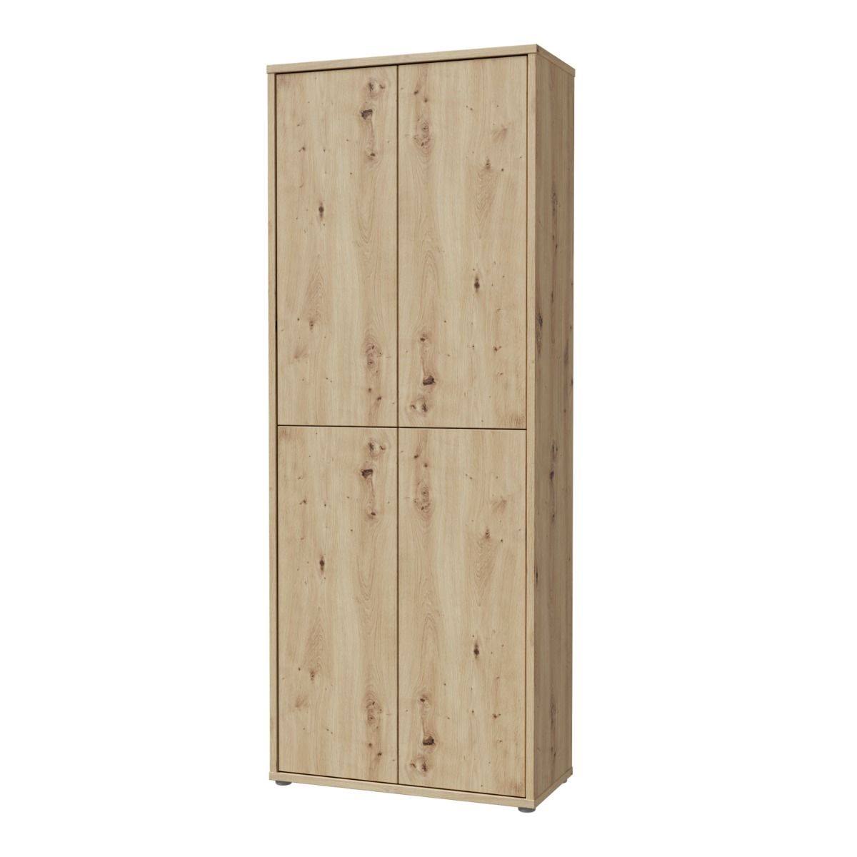 Alice Springs Tall Shoe Cabinet – Artisan Oak Finish with 4 Doors
