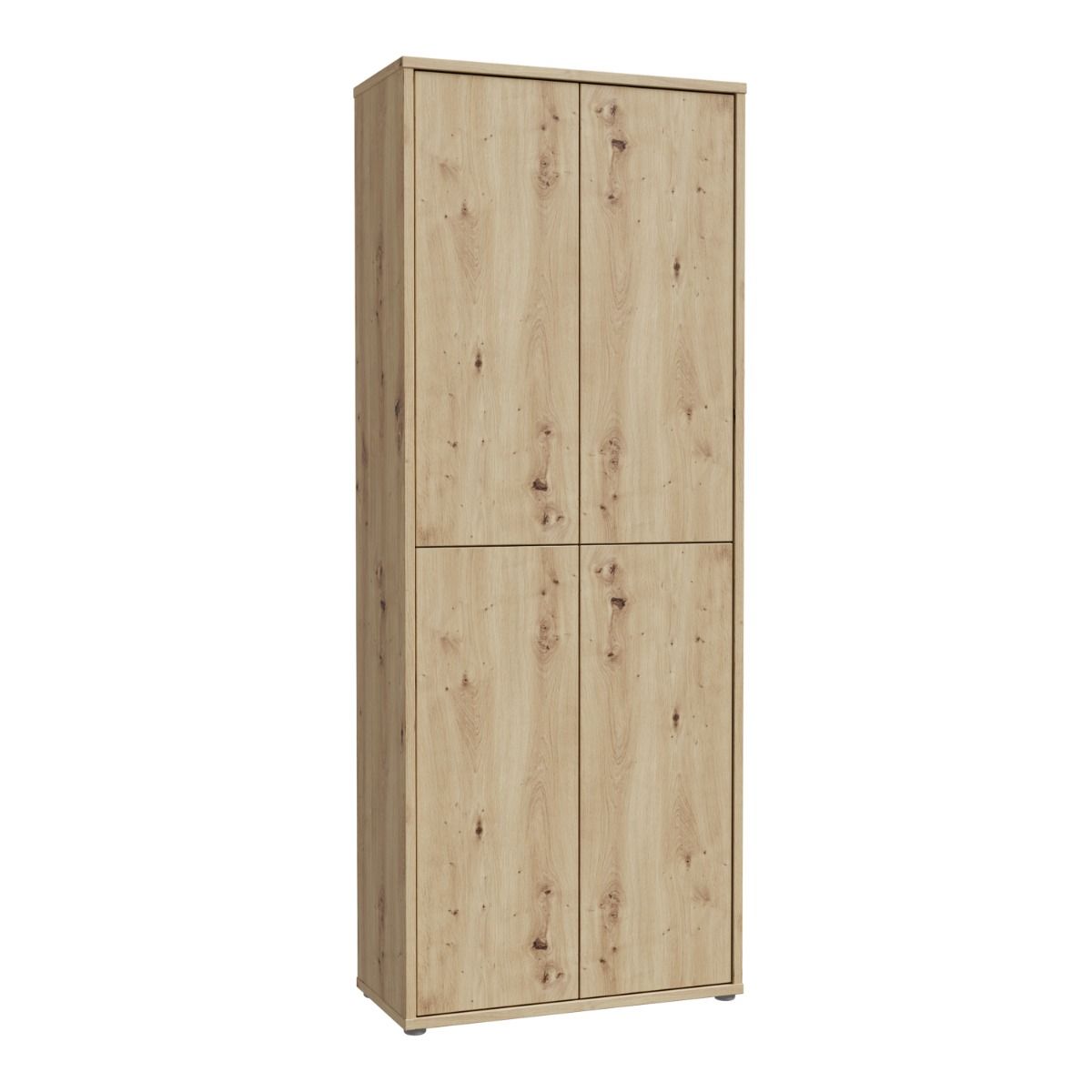 Alice Springs Tall Shoe Cabinet – Artisan Oak Finish with 4 Doors