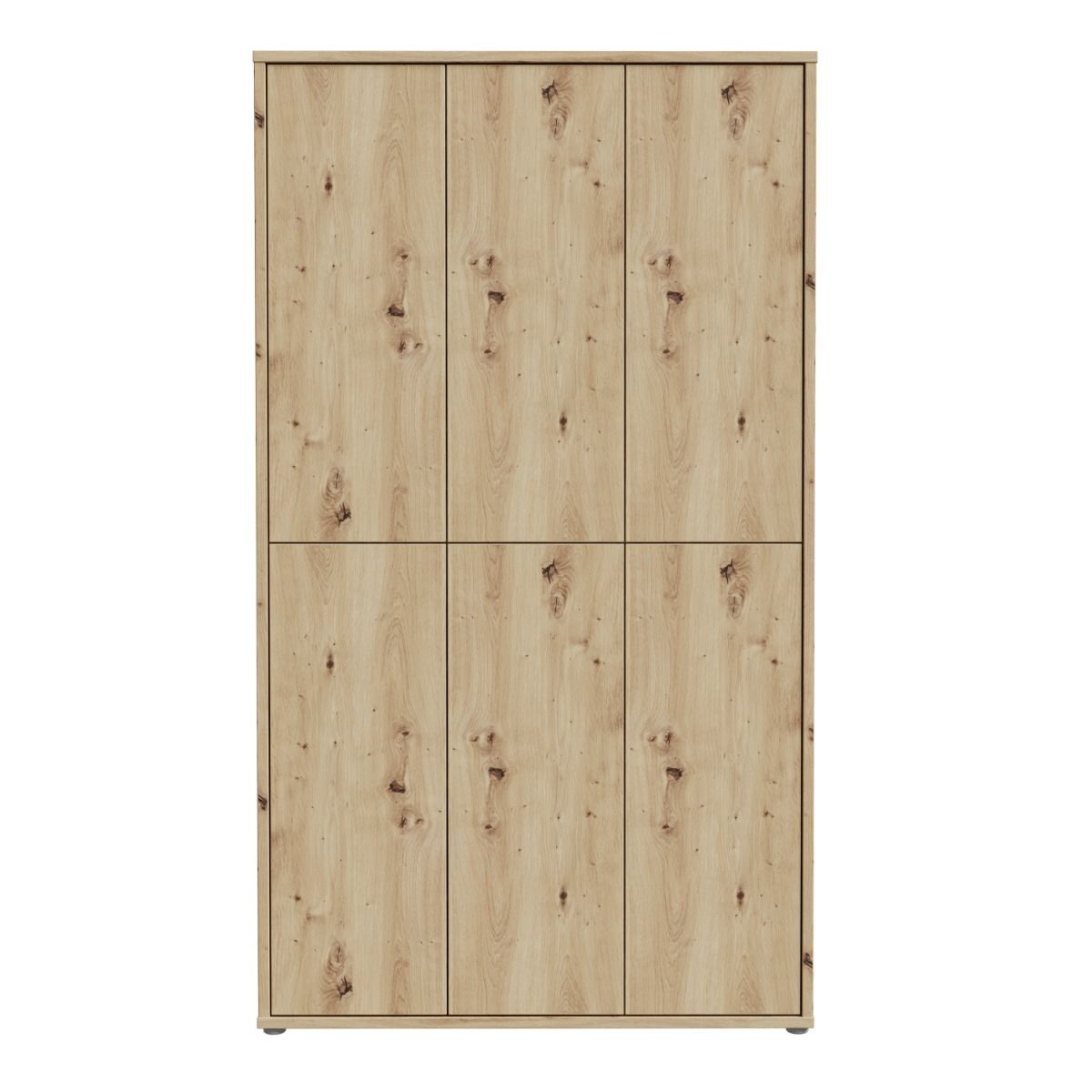Alice Springs Tall Shoe Cabinet – Artisan Oak Finish with 6 Doors