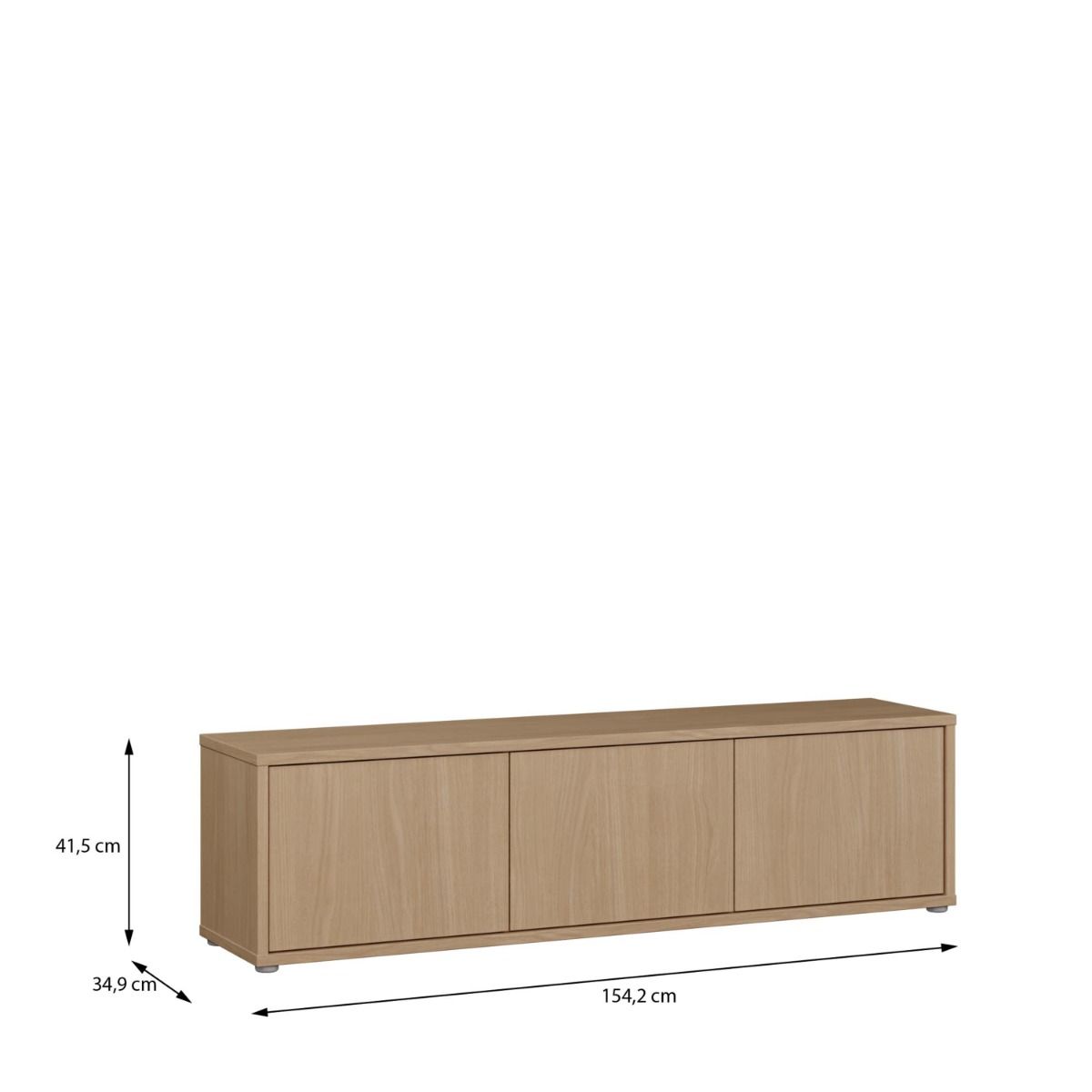 Alice Springs Wide TV Cabinet – Elegancia Oak Finish with 3 Flip Doors