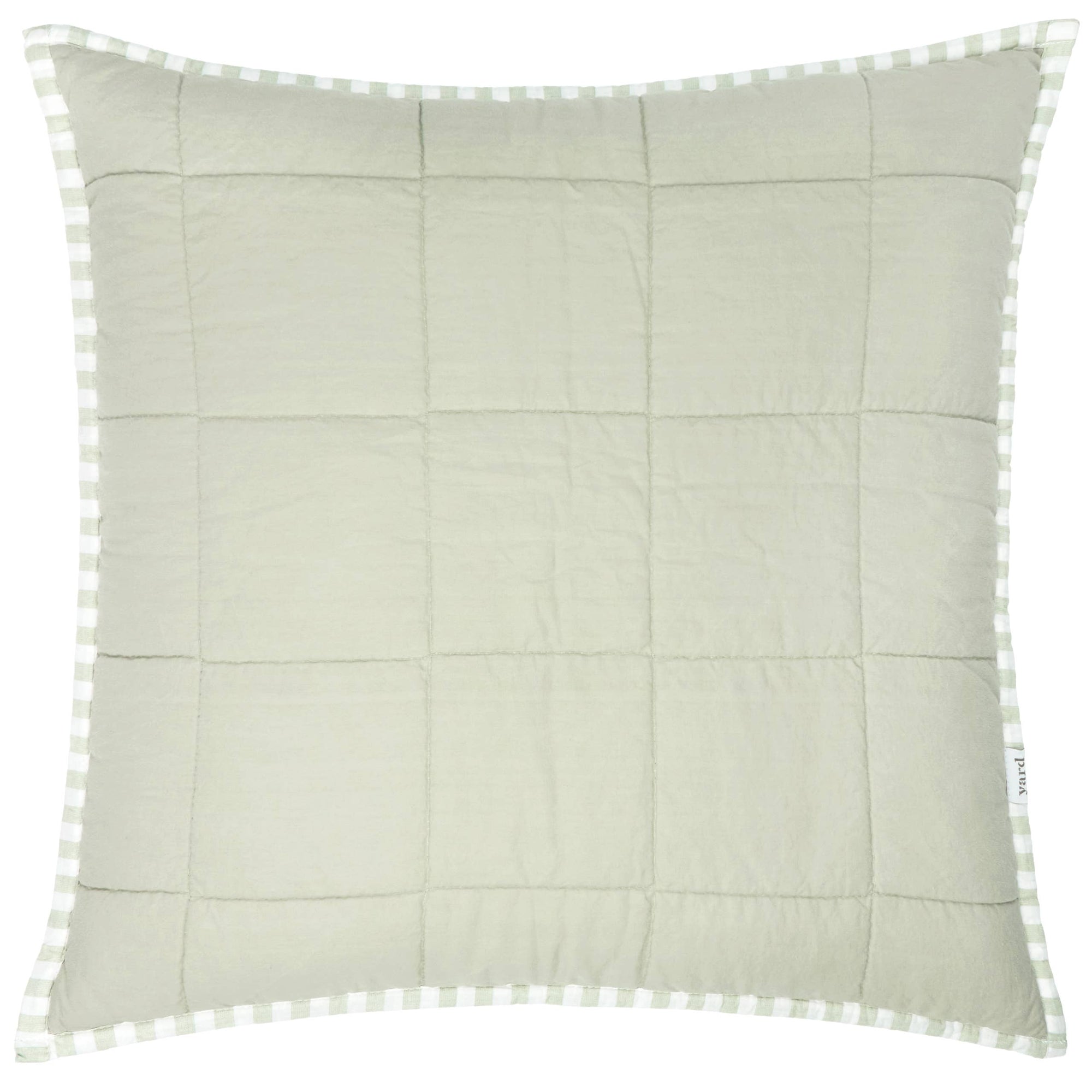 Hebden 100% Cotton Cushion Eucalyptus/Bay Green: Eucalyptus/Bay Green / Polyester Filled / 55 x 55cm