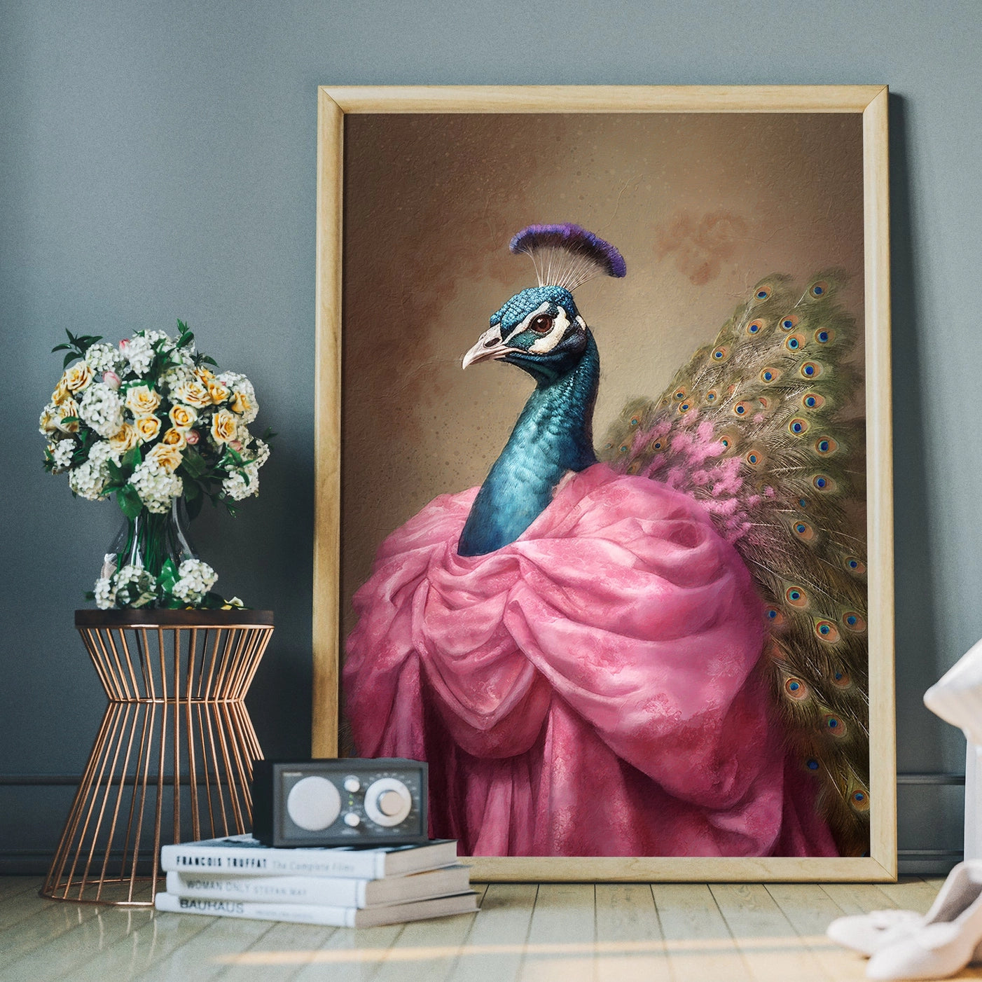 Peacock Animal Portrait Print - INSIDE HOUSE