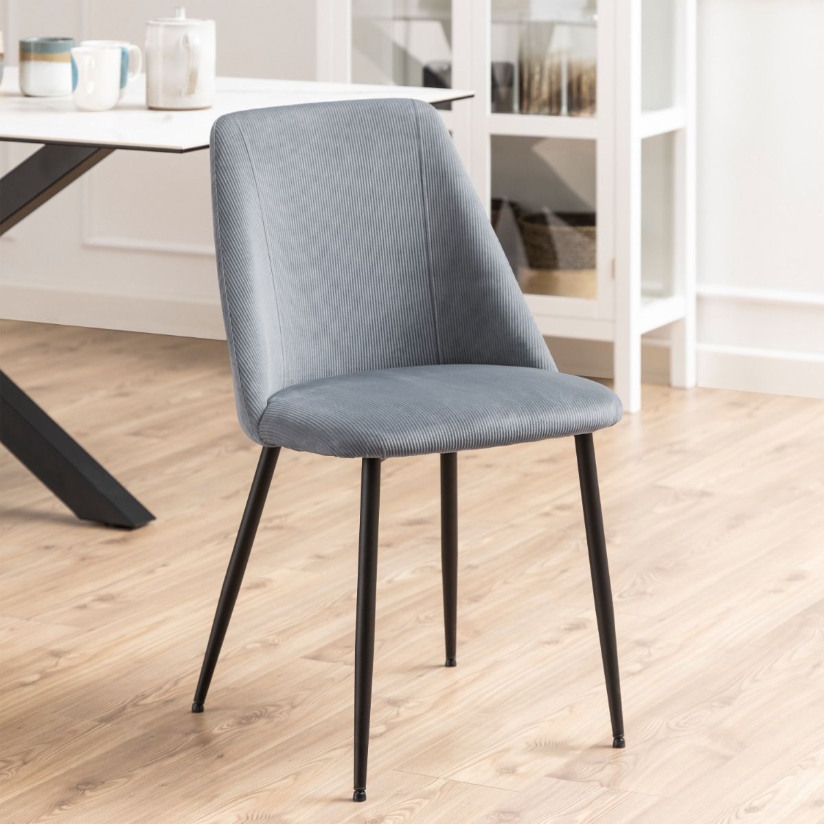 Ines Dining Chair in Grey Set of 4 - INSIDE HOUSE