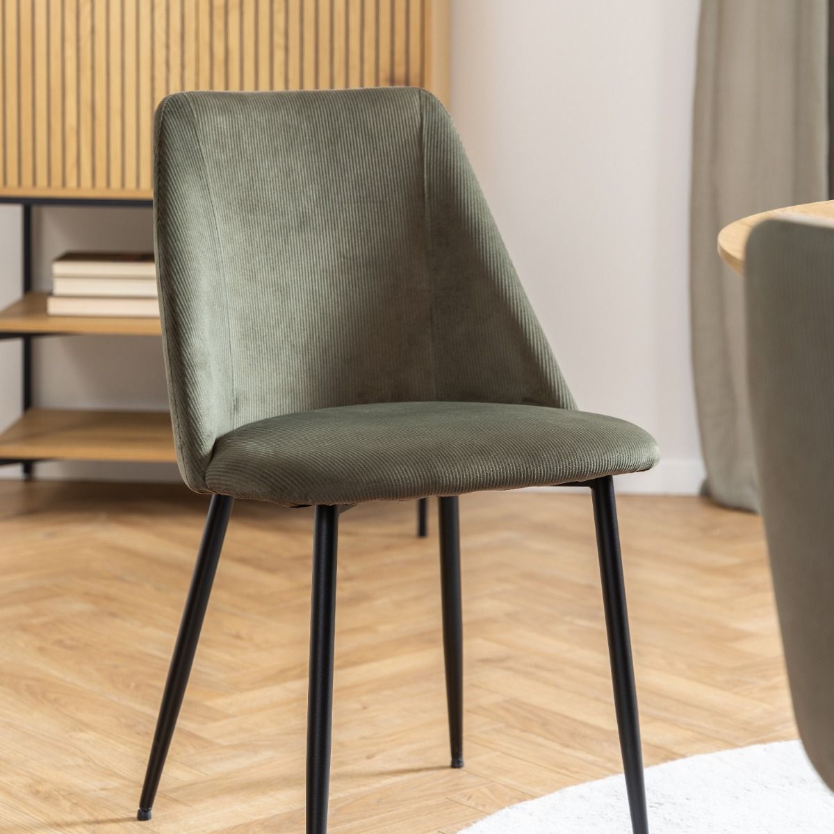 Ines Dining Chair in Olive Green Set of 4 - INSIDE HOUSE