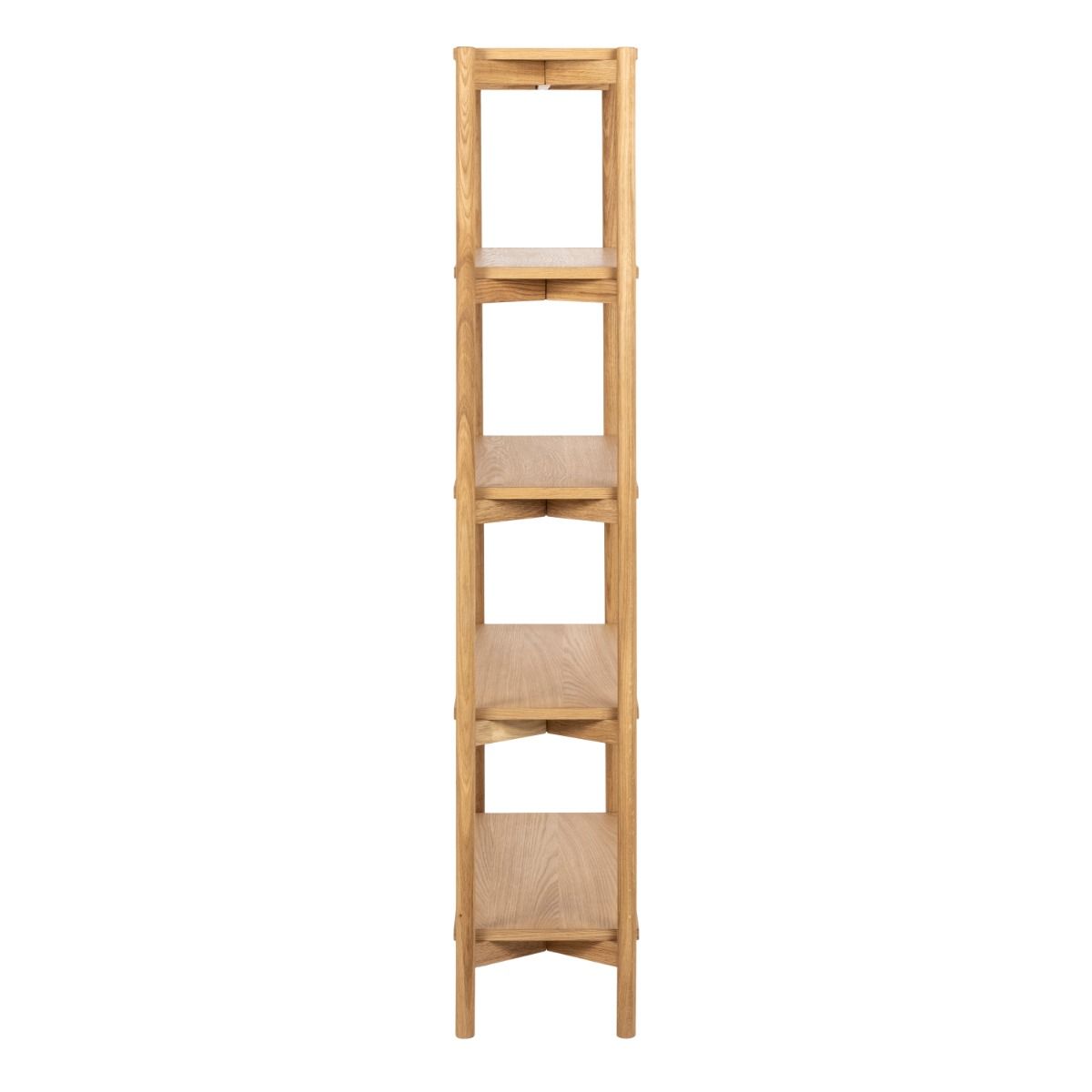 Braidwood Tall Bookcase with 5 Shelves in Oak - INSIDE HOUSE