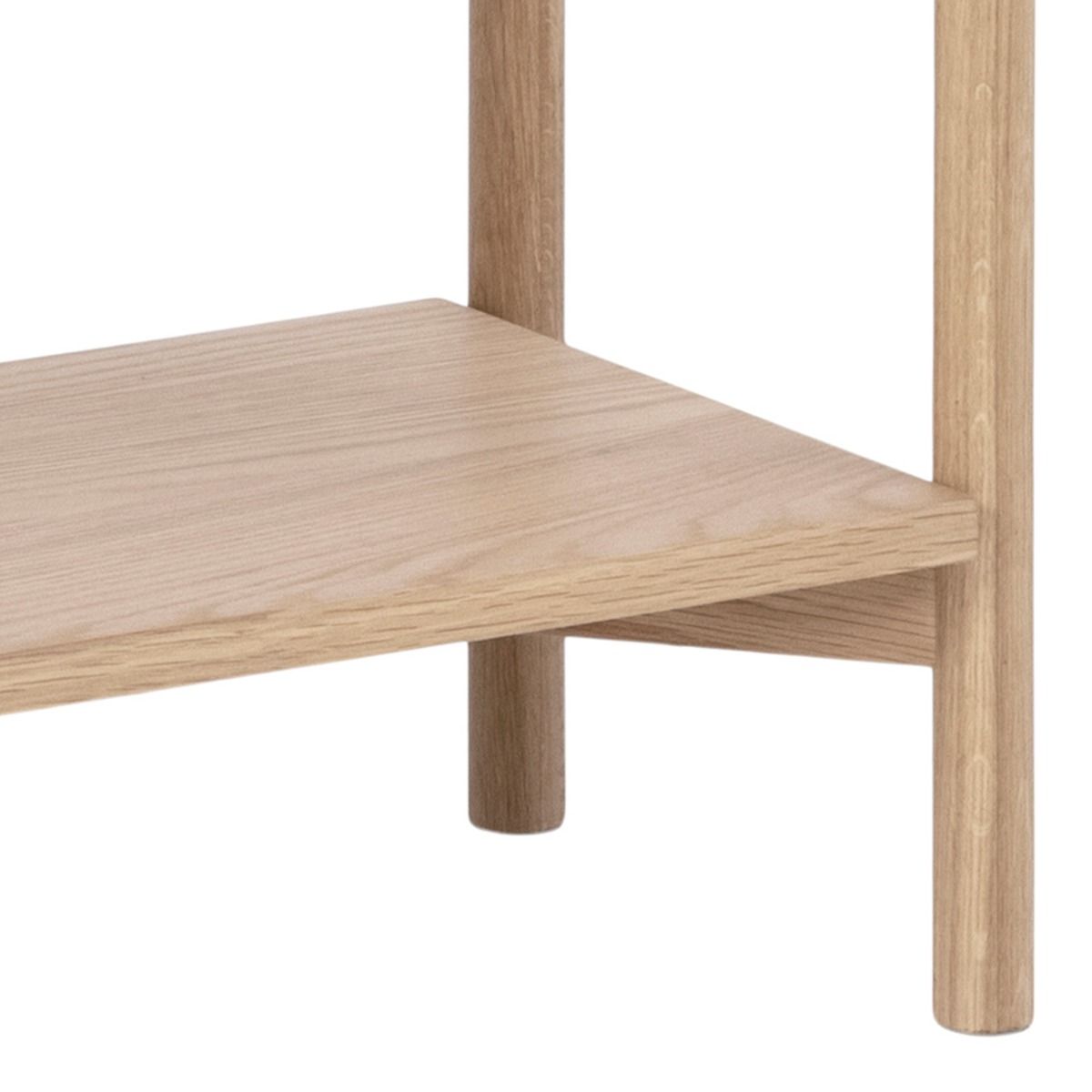 Braidwood Tall Bookcase with 5 Shelves in White Oak - INSIDE HOUSE