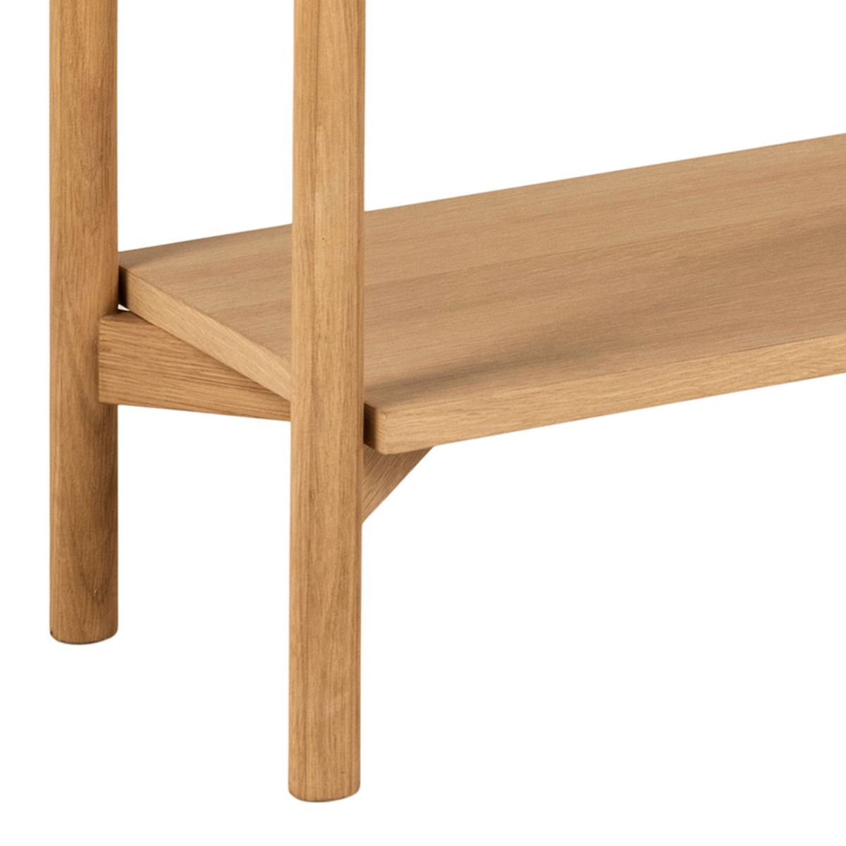 Braidwood Low Wide Bookcase with 3 Shelves in Oak - INSIDE HOUSE