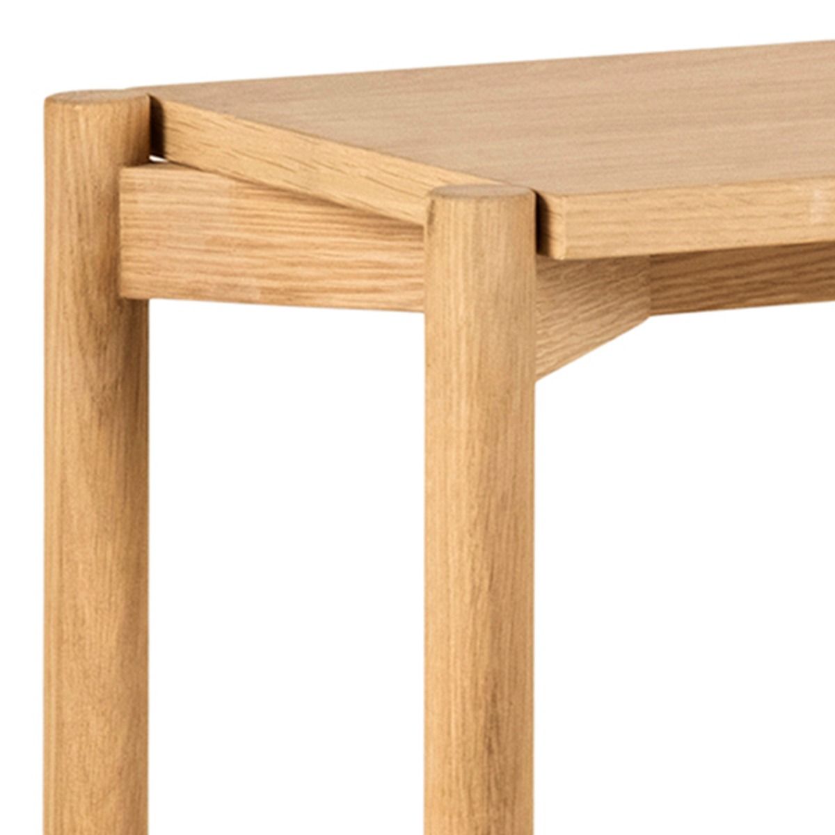 Braidwood Low Wide Bookcase with 3 Shelves in Oak - INSIDE HOUSE