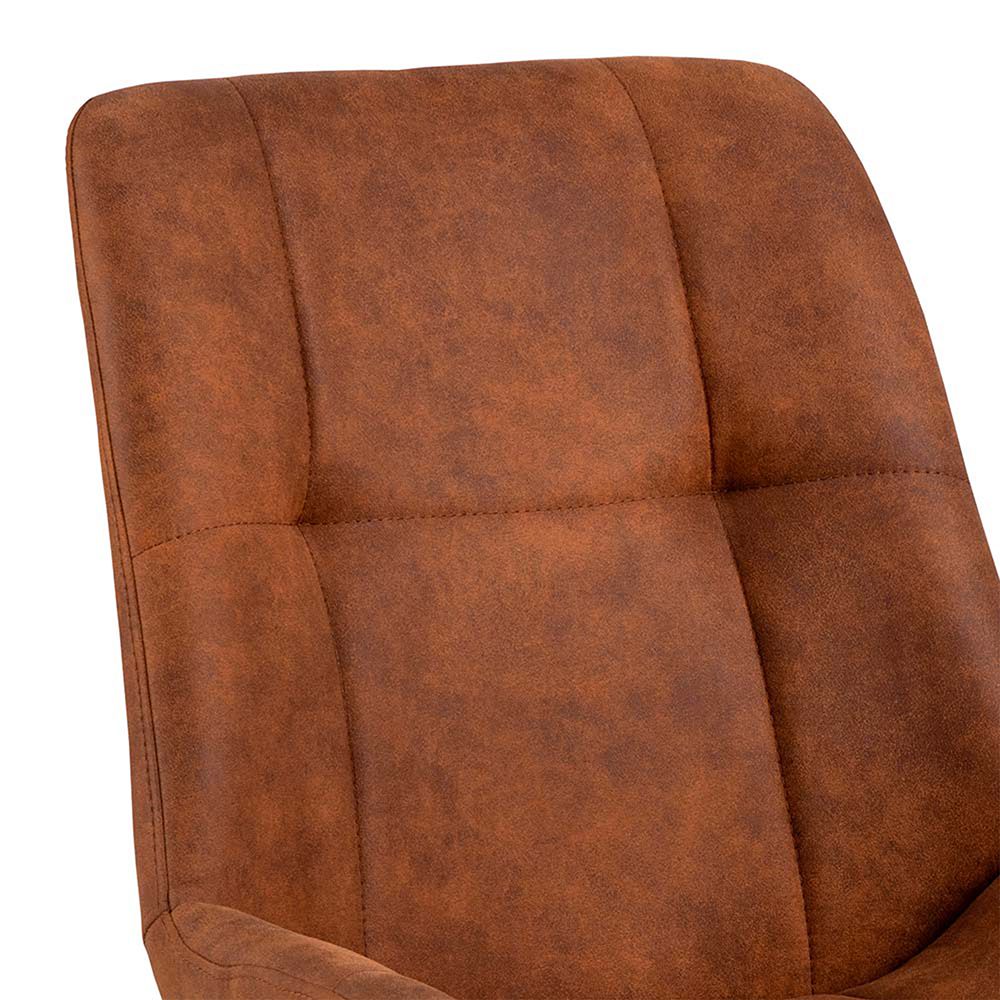 Waylor Dining Chair in Brown Fabric Set of 2 - INSIDE HOUSE