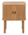 Langley Square Bedside Table in Oak