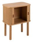 Langley Square Bedside Table in Oak