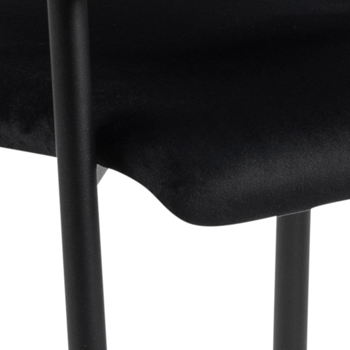 Lima Dining Chair with Armrest in Black Set of 2 - INSIDE HOUSE