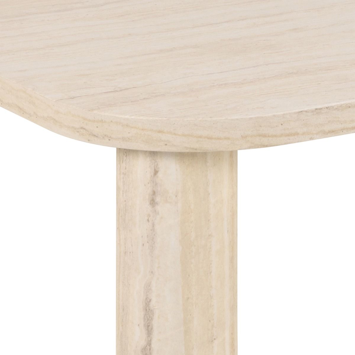 Solano Rectangular Coffee Table – Light Travertine Effect - INSIDE HOUSE