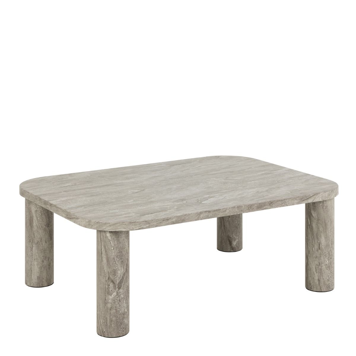 Solano Rectangular Coffee Table – Grey Marble Effect - INSIDE HOUSE