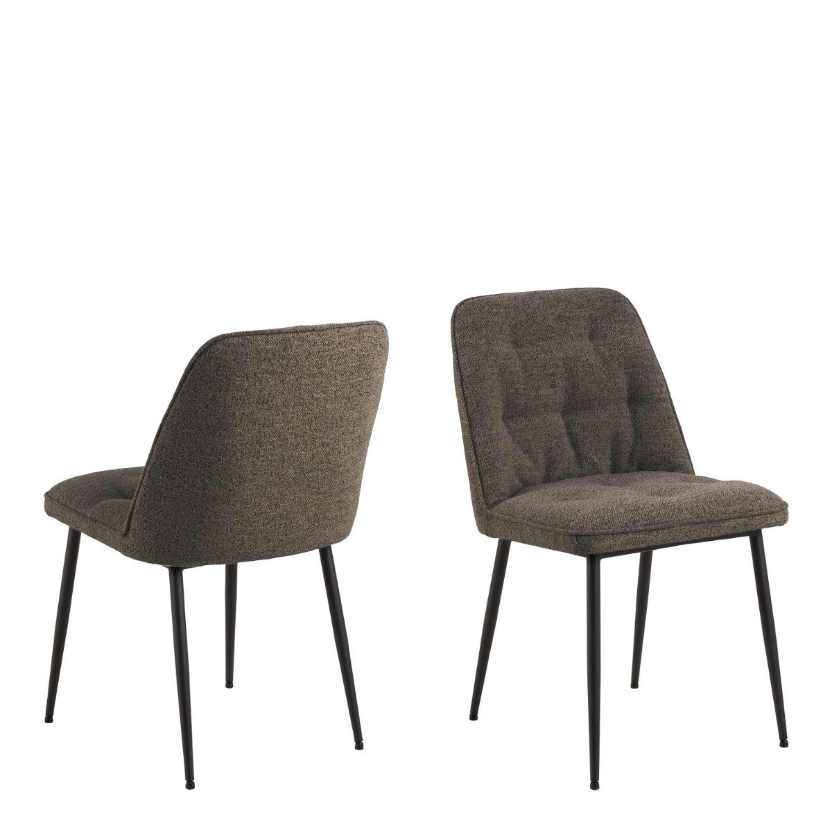 Brooke Dining Chair in Taupe Set of 2 - INSIDE HOUSE