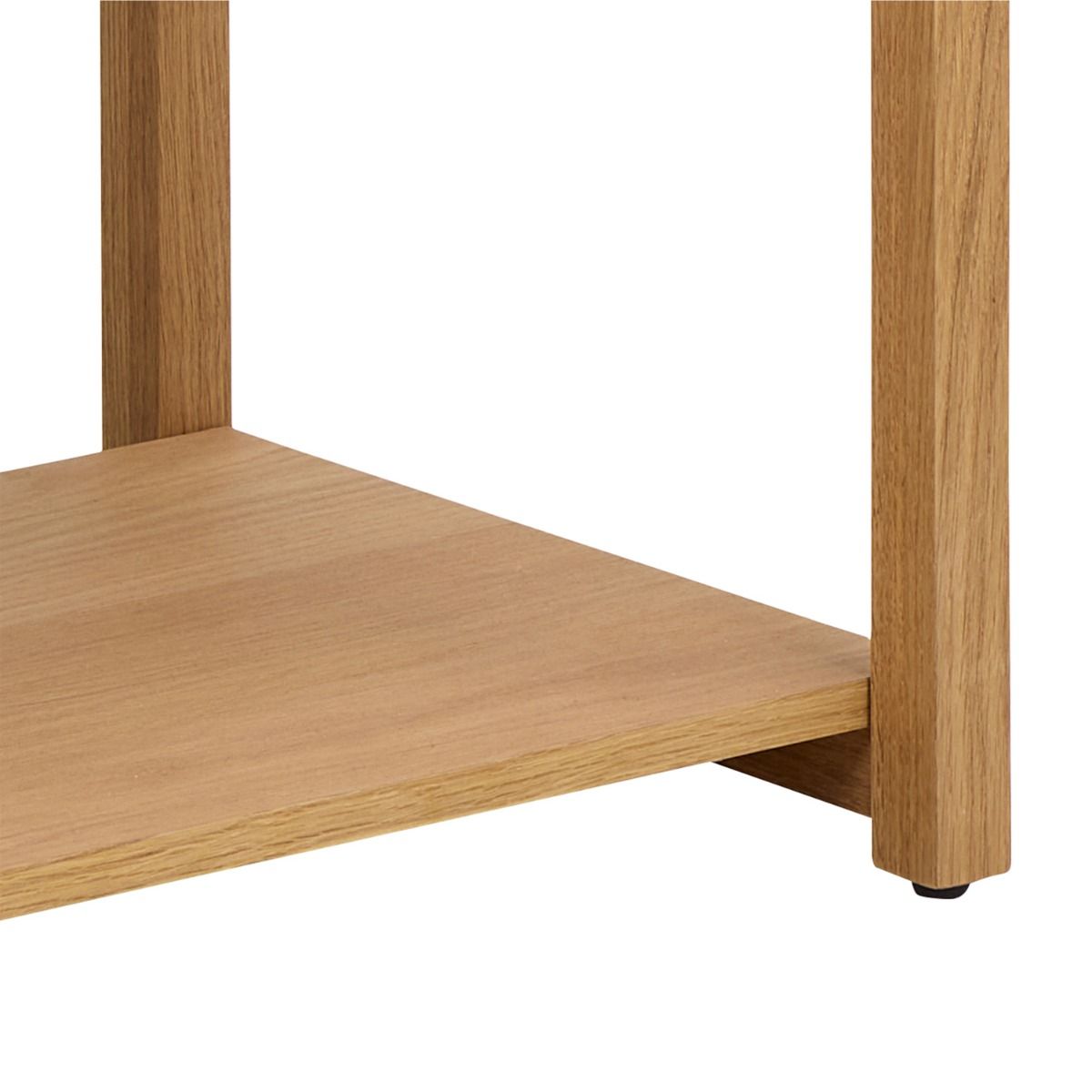 Ludza Rectangular Bookcase With 3 Shelves in Oak - INSIDE HOUSE