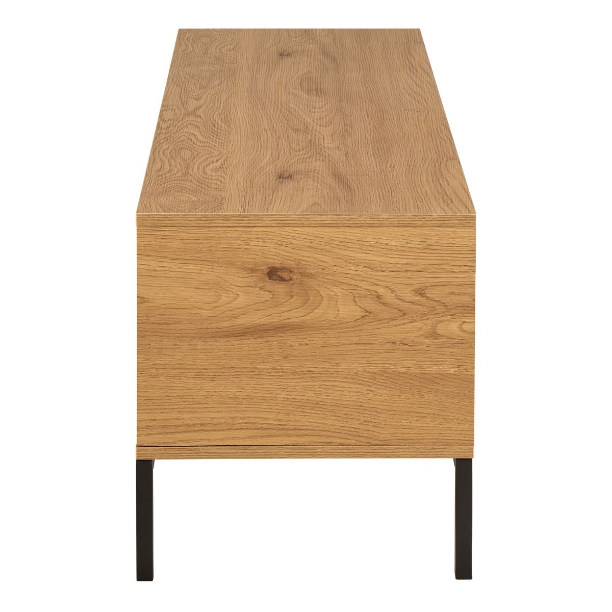 Seaford TV Unit 2 Doors 1 Drawer in Matt Wild Oak - INSIDE HOUSE
