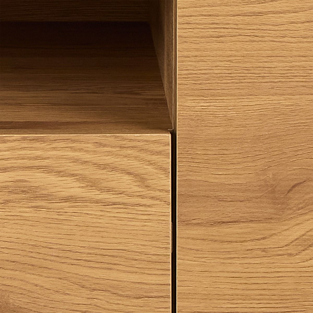 Seaford TV Unit 2 Doors 1 Drawer in Matt Wild Oak - INSIDE HOUSE