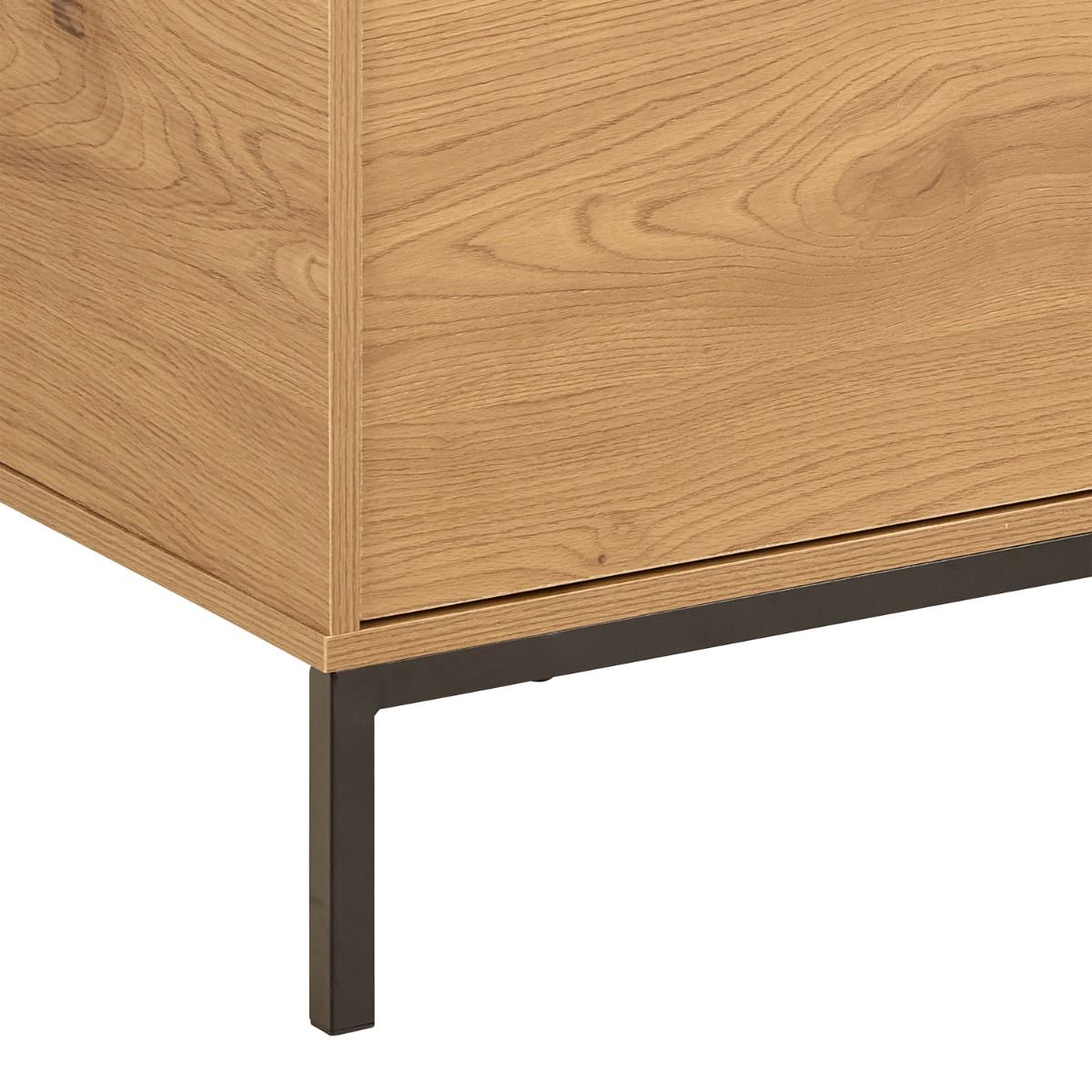 Seaford TV Unit 2 Doors 1 Drawer in Matt Wild Oak - INSIDE HOUSE
