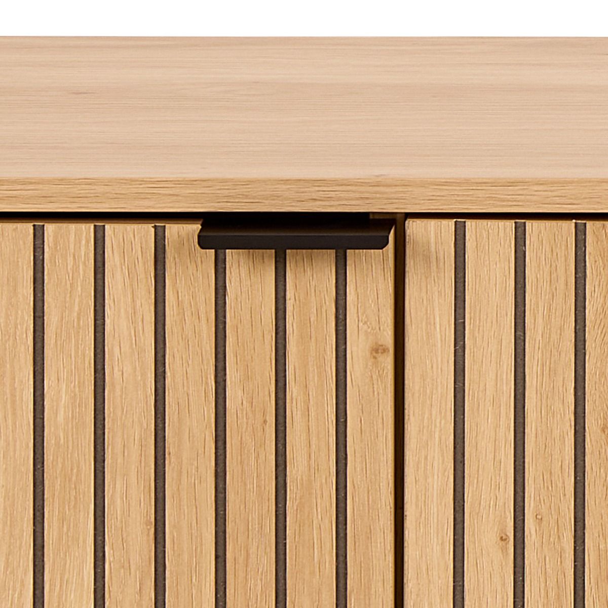 Jaipur TV Unit With 3 Doors 176cm Wide in Oak - INSIDE HOUSE