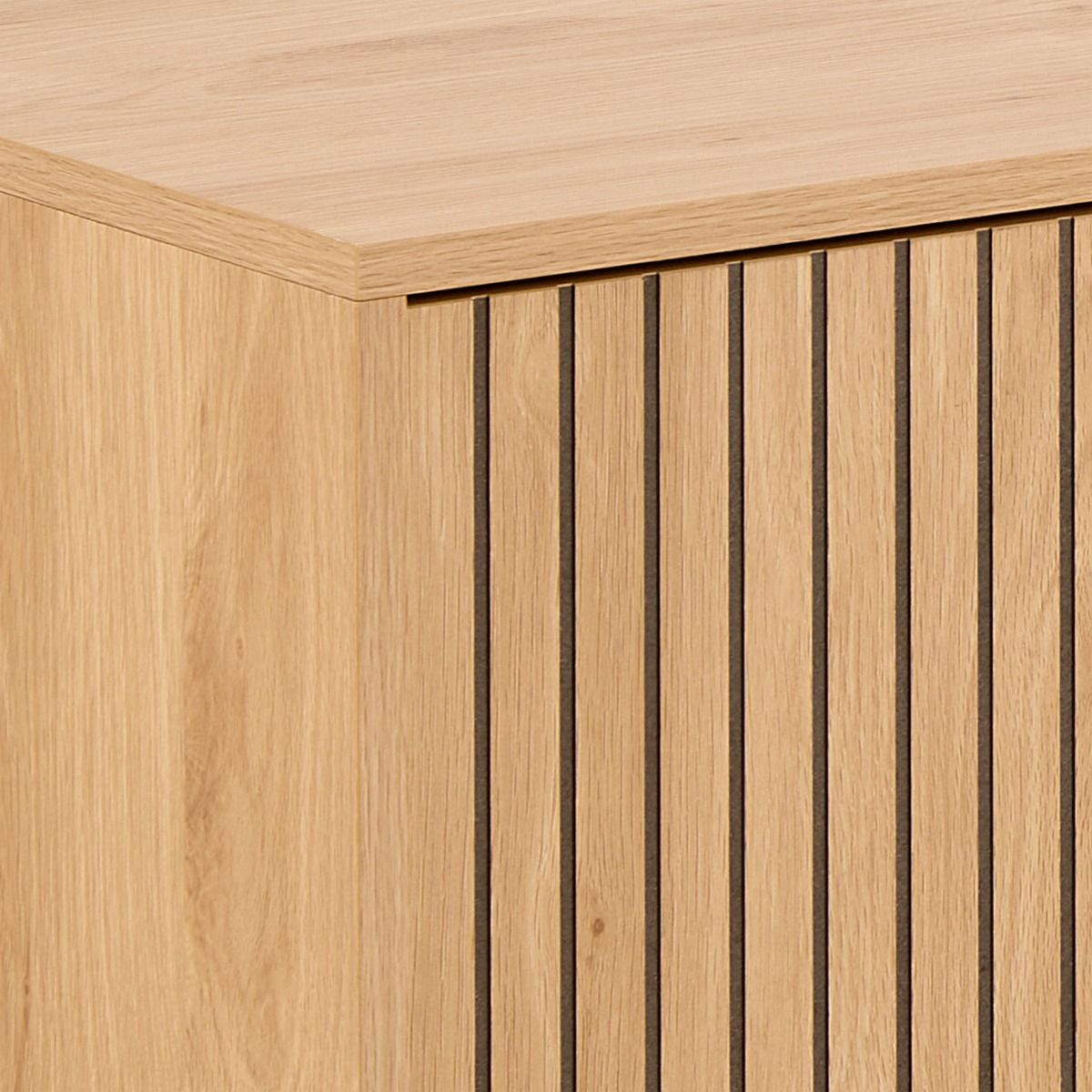 Jaipur TV Unit With 3 Doors 176cm Wide in Oak - INSIDE HOUSE