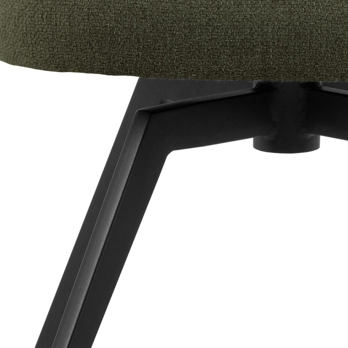 Darlene Dining Chair with Armrest and Swivel Function in Green - INSIDE HOUSE