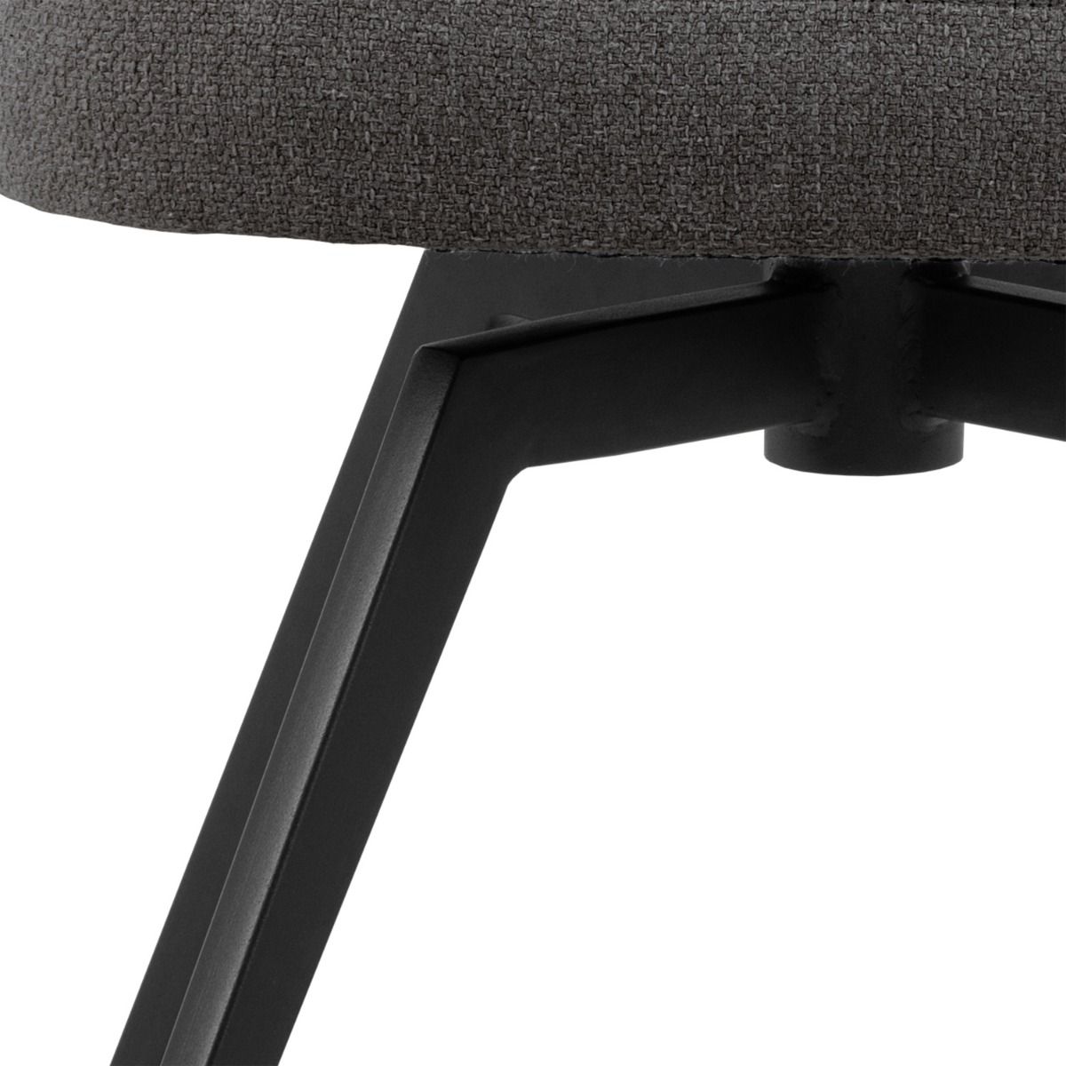 Darlene Dining Chair with Armrest and Swivel Function in Grey - INSIDE HOUSE