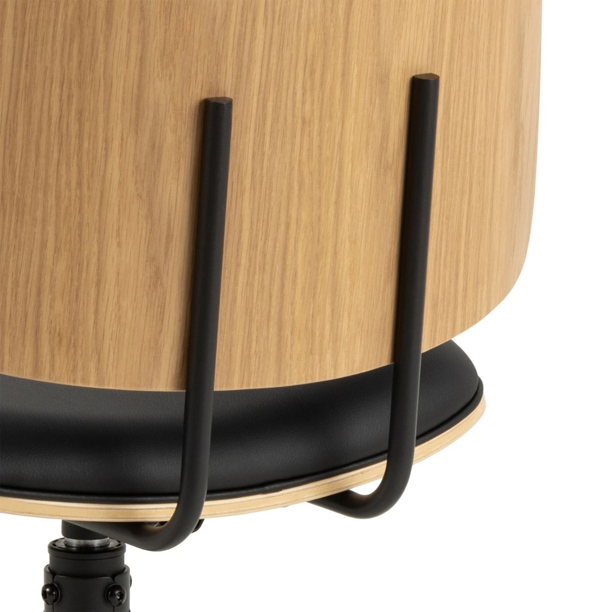 Owen Swivel Dining Chairs in Matt Black Set of 2 - INSIDE HOUSE