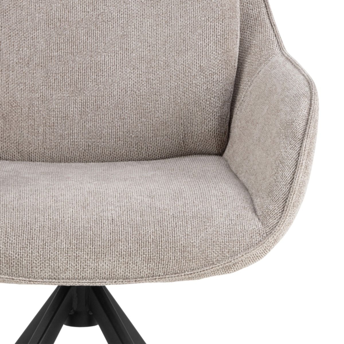 Carrie Swivel Dining Chair in Sand Set of 2 - INSIDE HOUSE