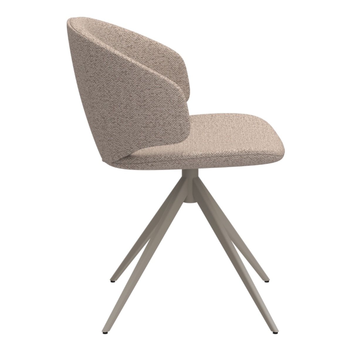 Ella Swivel Beige Dining Chair - INSIDE HOUSE