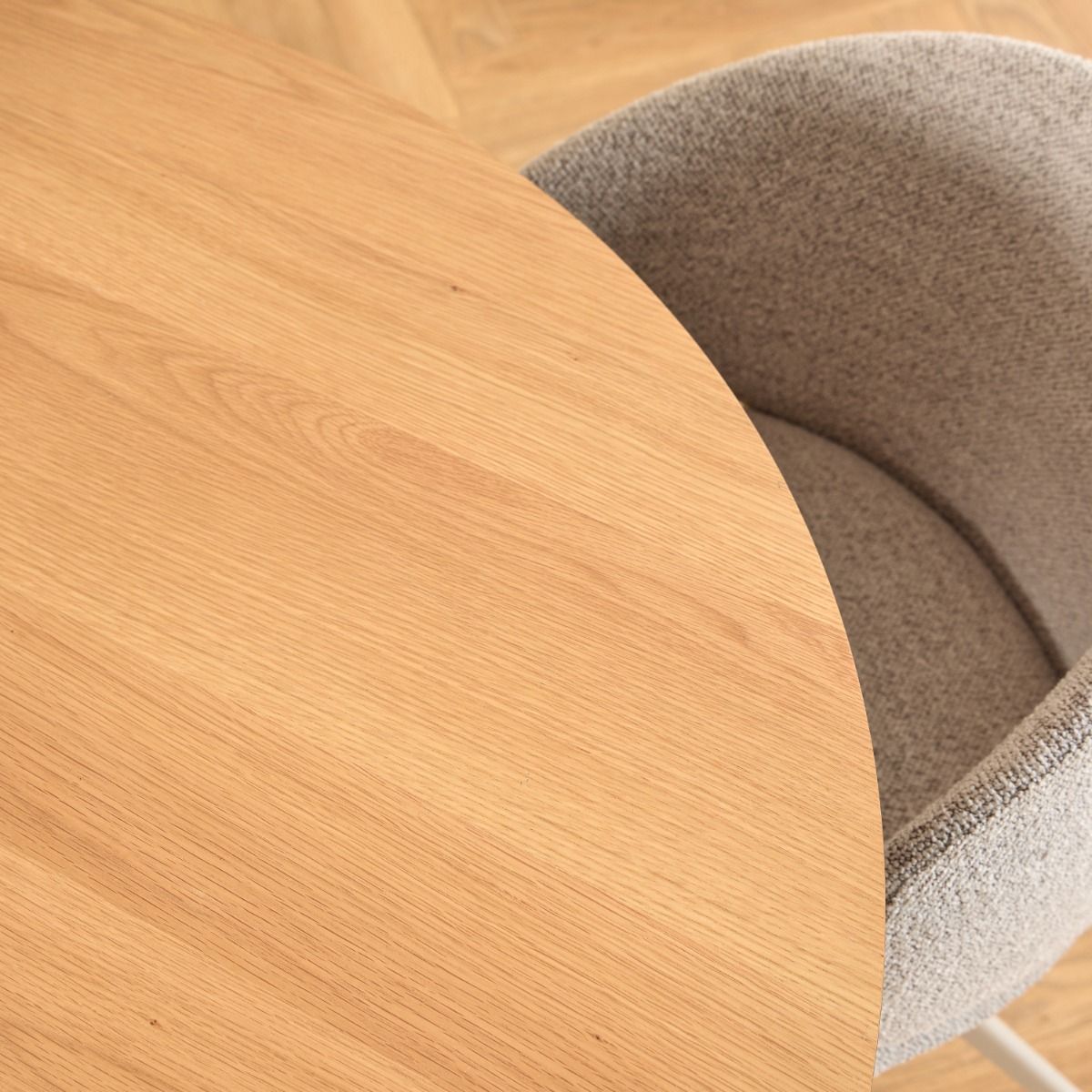 Ella Swivel Beige Dining Chair - INSIDE HOUSE