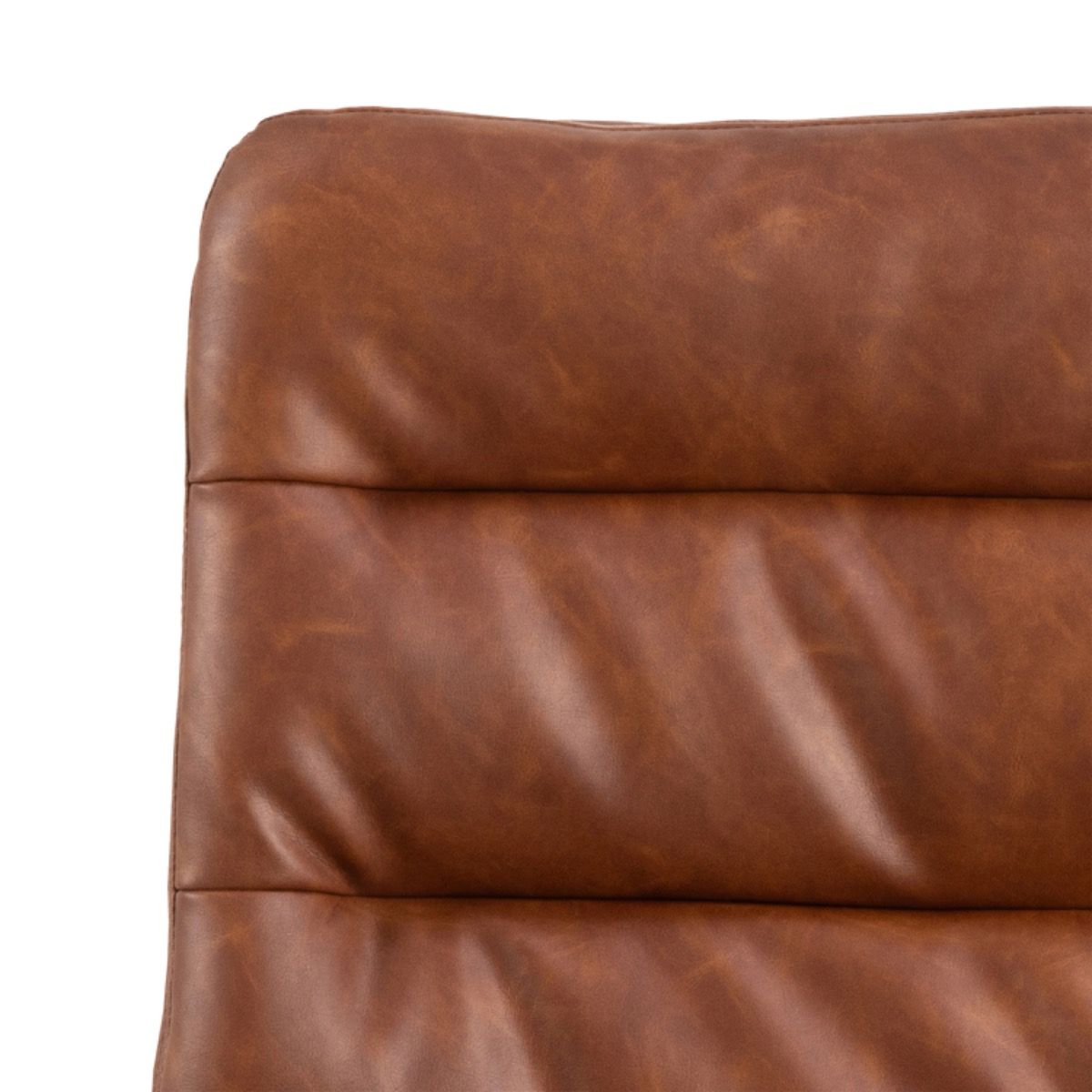 Dean Brandy PU Swivel Dining Chair Set of 2 - INSIDE HOUSE