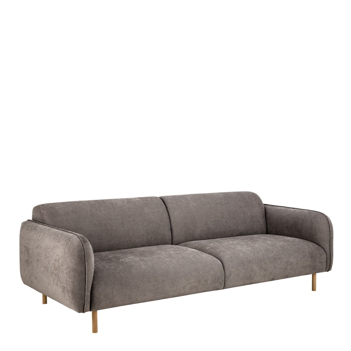 Westham 3 Seater Sofa in Fay Dusty Brown Fabric - INSIDE HOUSE