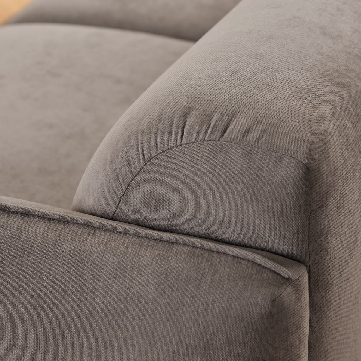 Westham 3 Seater Sofa in Fay Dusty Brown Fabric - INSIDE HOUSE