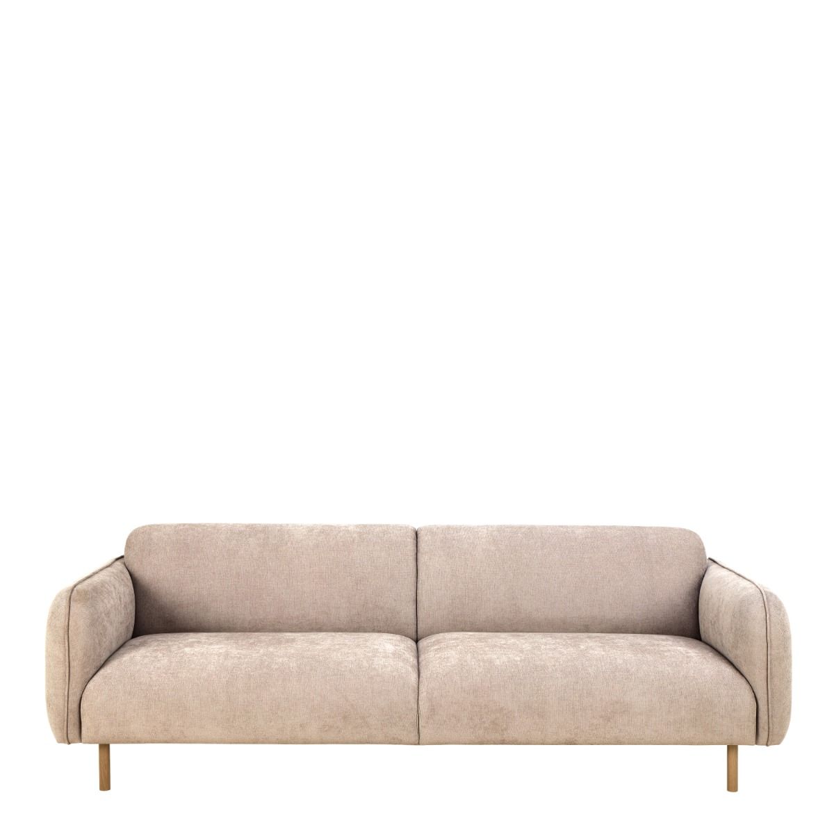Westham 3 Seater Sofa in Fay Beige Fabric - INSIDE HOUSE