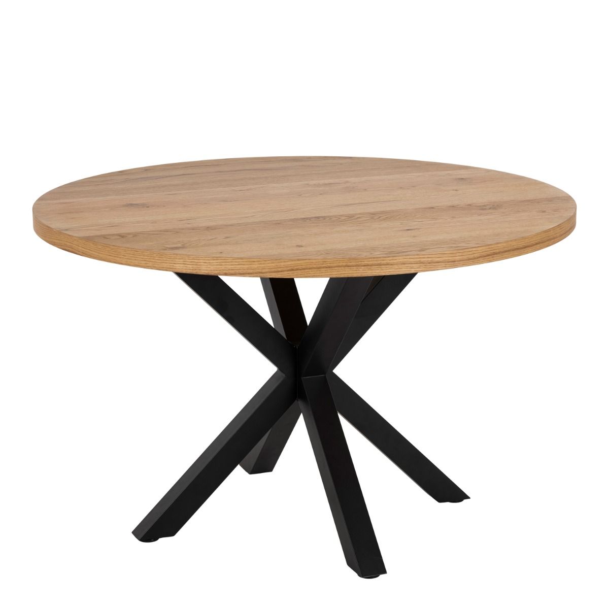 Heaven Round Dining Table in Oak with Black Legs 120 x 76.4 cm - INSIDE HOUSE