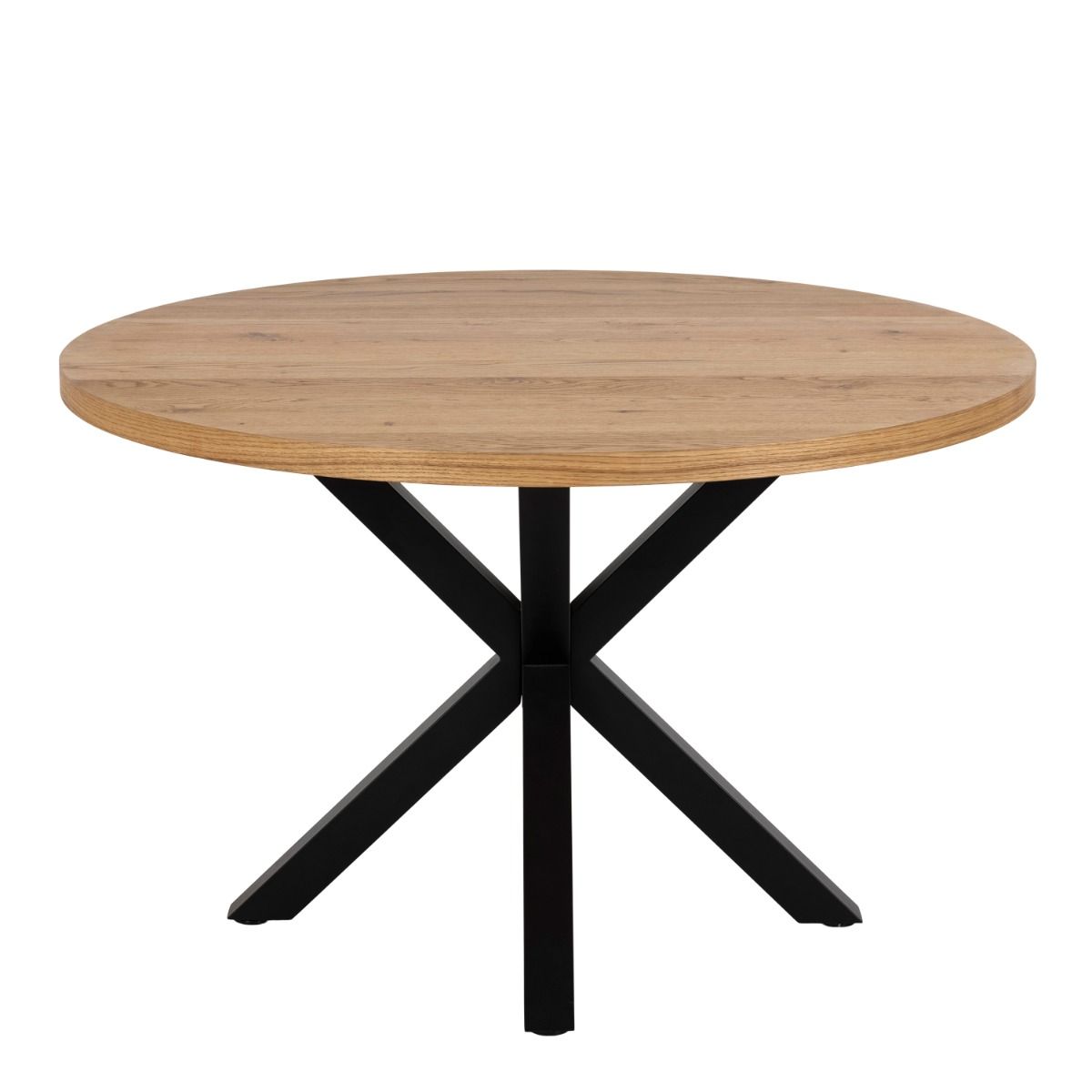 Heaven Round Dining Table in Oak with Black Legs 120 x 76.4 cm - INSIDE HOUSE