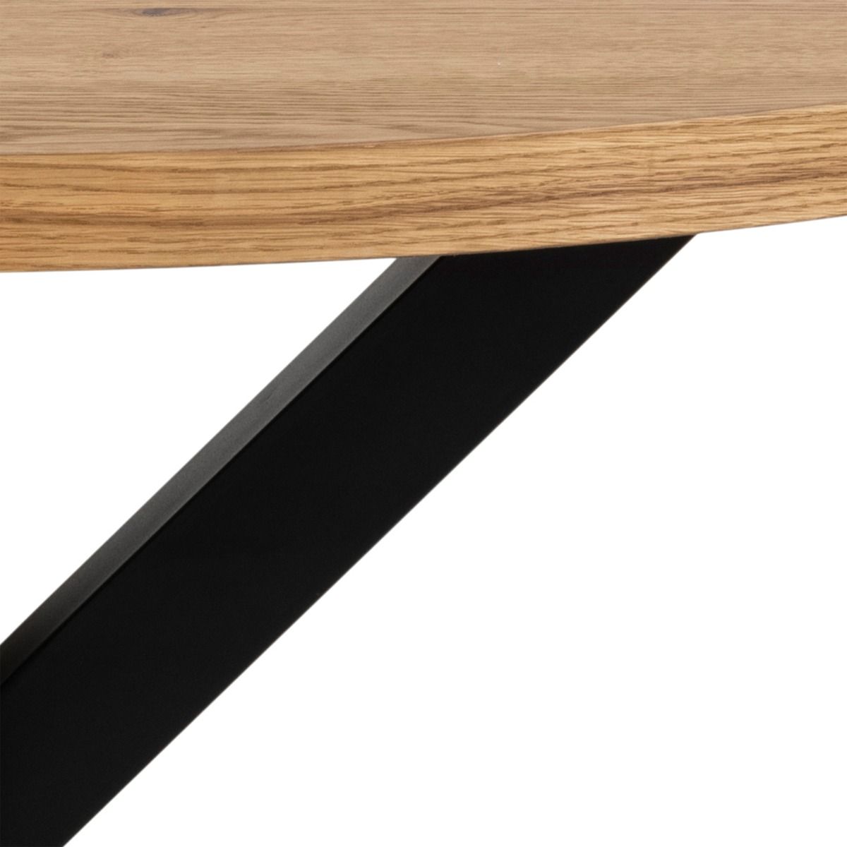 Heaven Round Dining Table in Oak with Black Legs 120 x 76.4 cm - INSIDE HOUSE