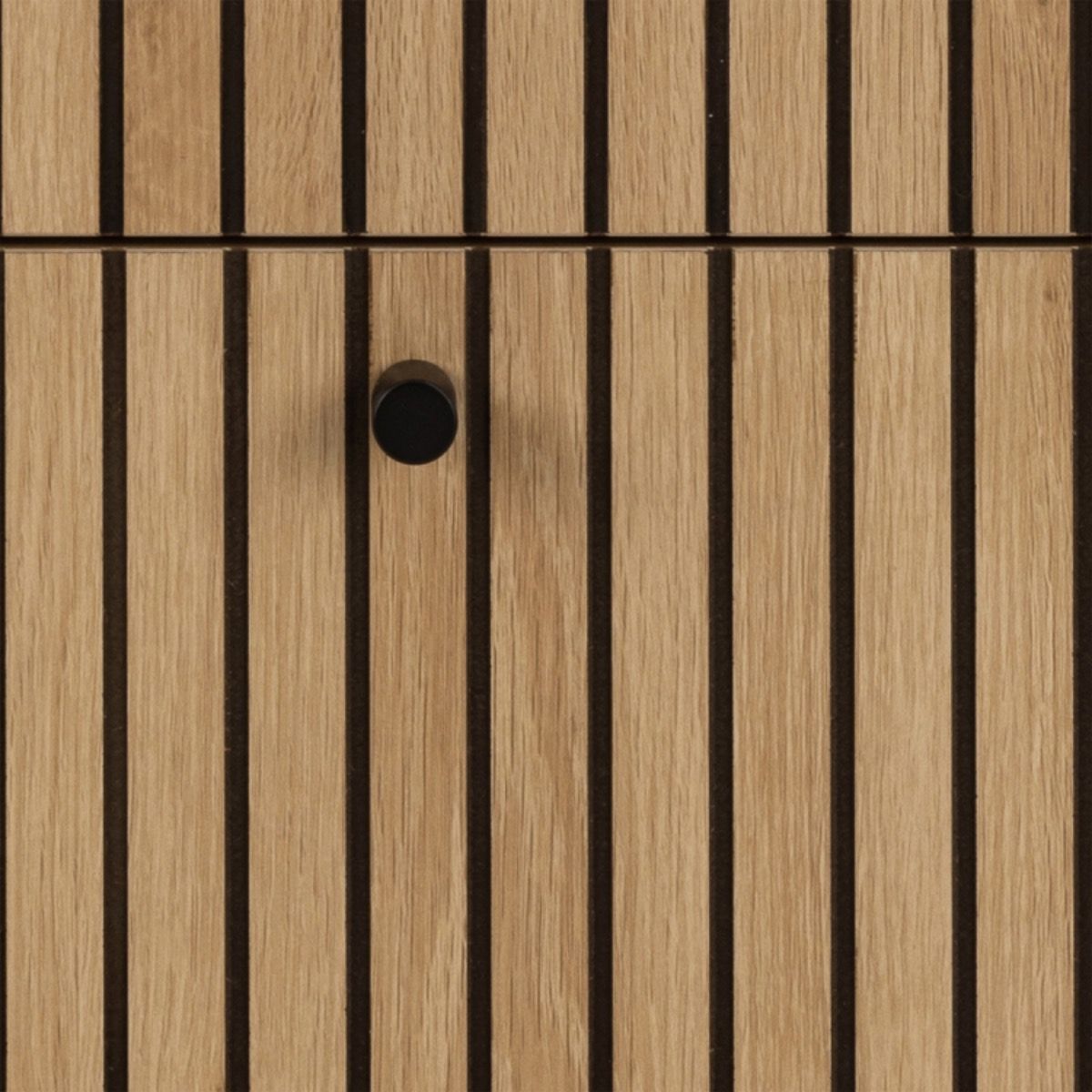 Albany Chest of 3 Drawers in Oak / Black Legs - INSIDE HOUSE
