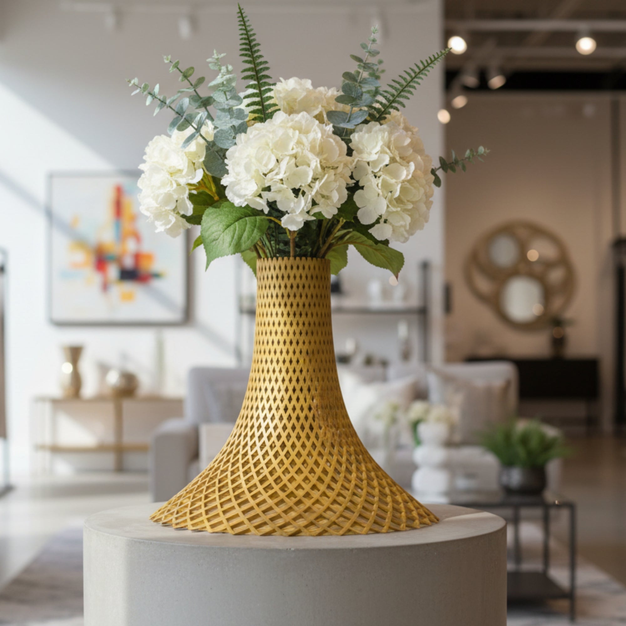 Rise Up Shaped Vase for Faux or Real Flowers / Planter - INSIDE HOUSE