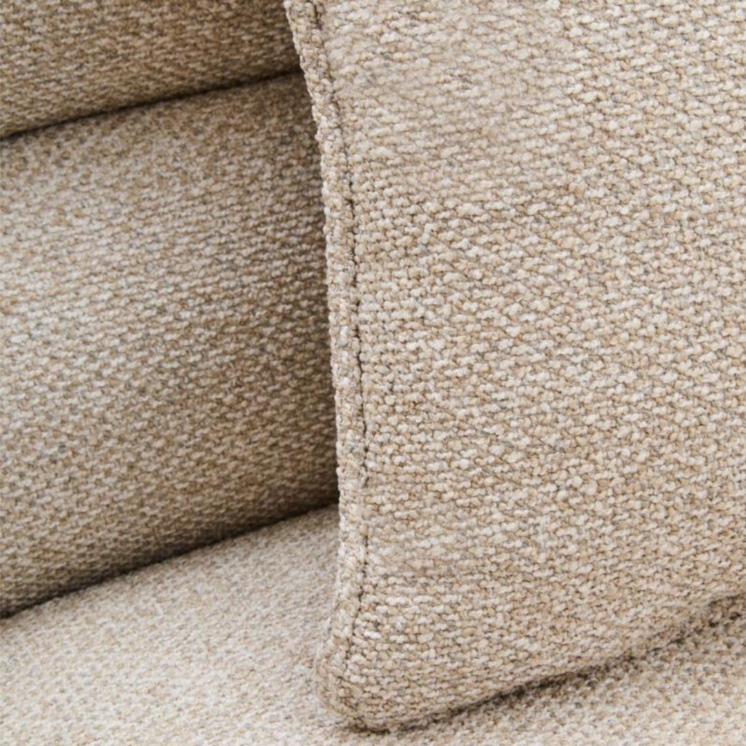 Allegra Ivory Linen Curved 3-Seater Sofa - INSIDE HOUSE