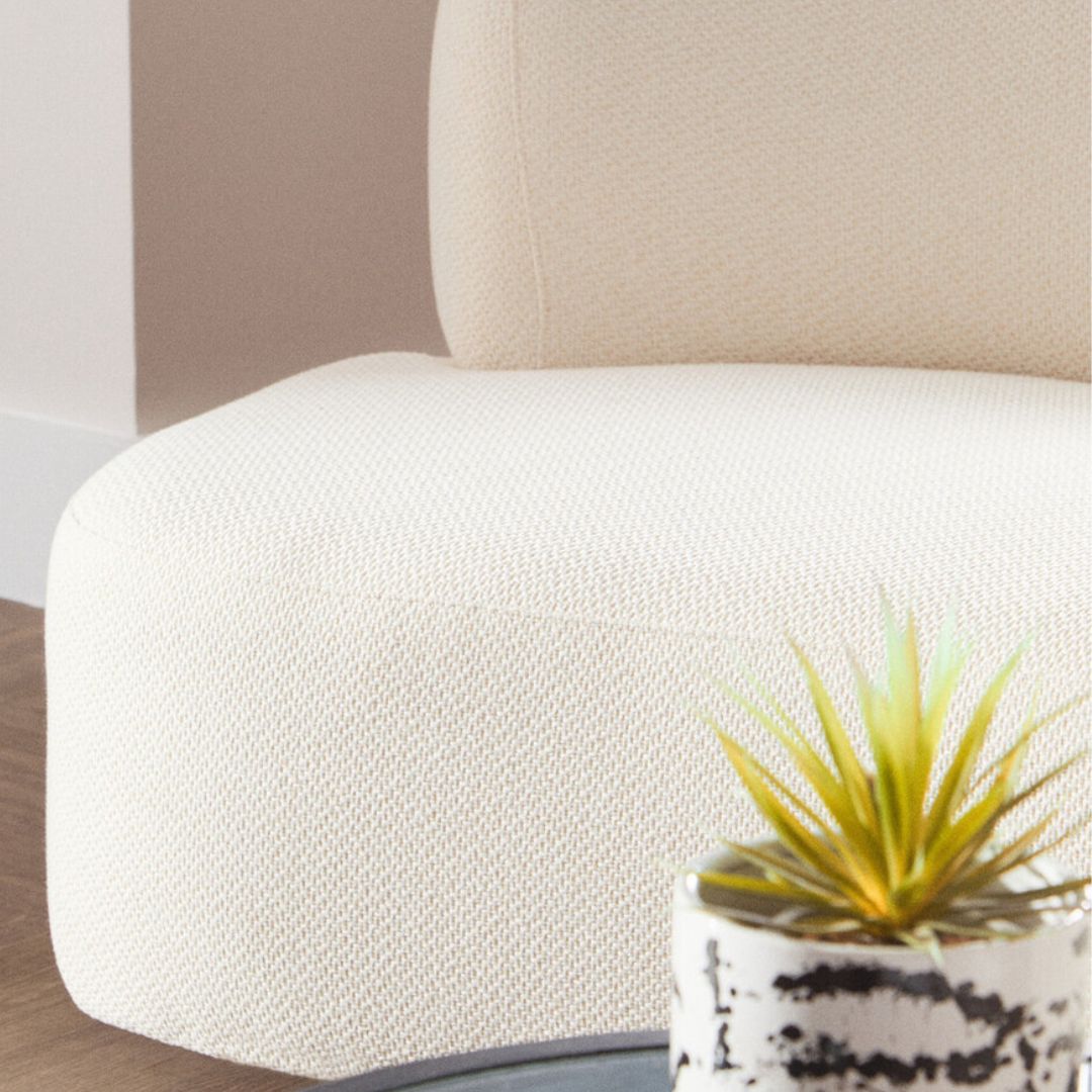 Althea Cream Linen Curved 3-Seater Sofa - INSIDE HOUSE