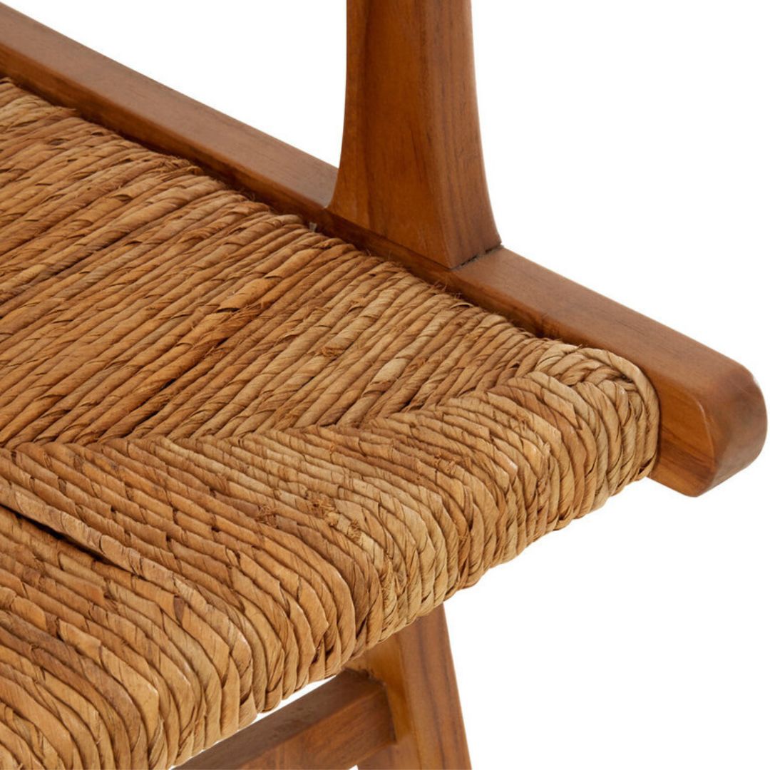 Araya Natural Rattan Armchair – Teak Frame - INSIDE HOUSE