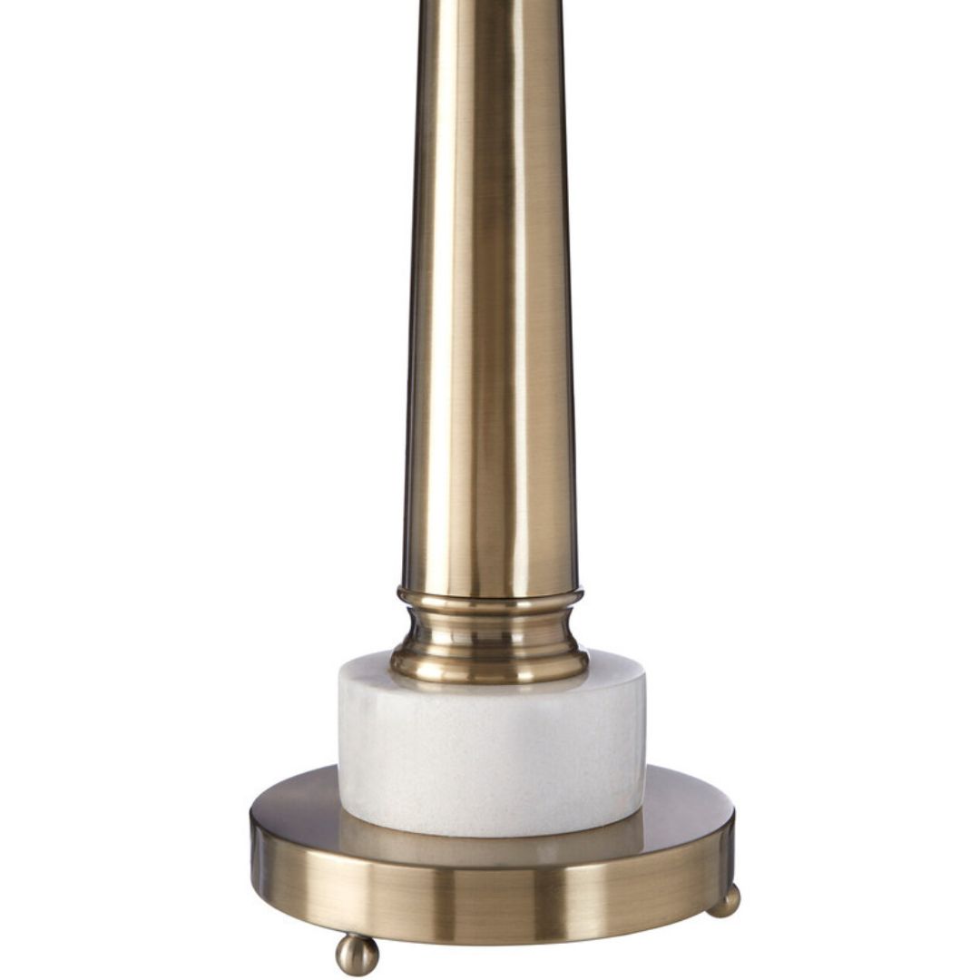 Arden Marble Accent Brushed Table Lamp - INSIDE HOUSE