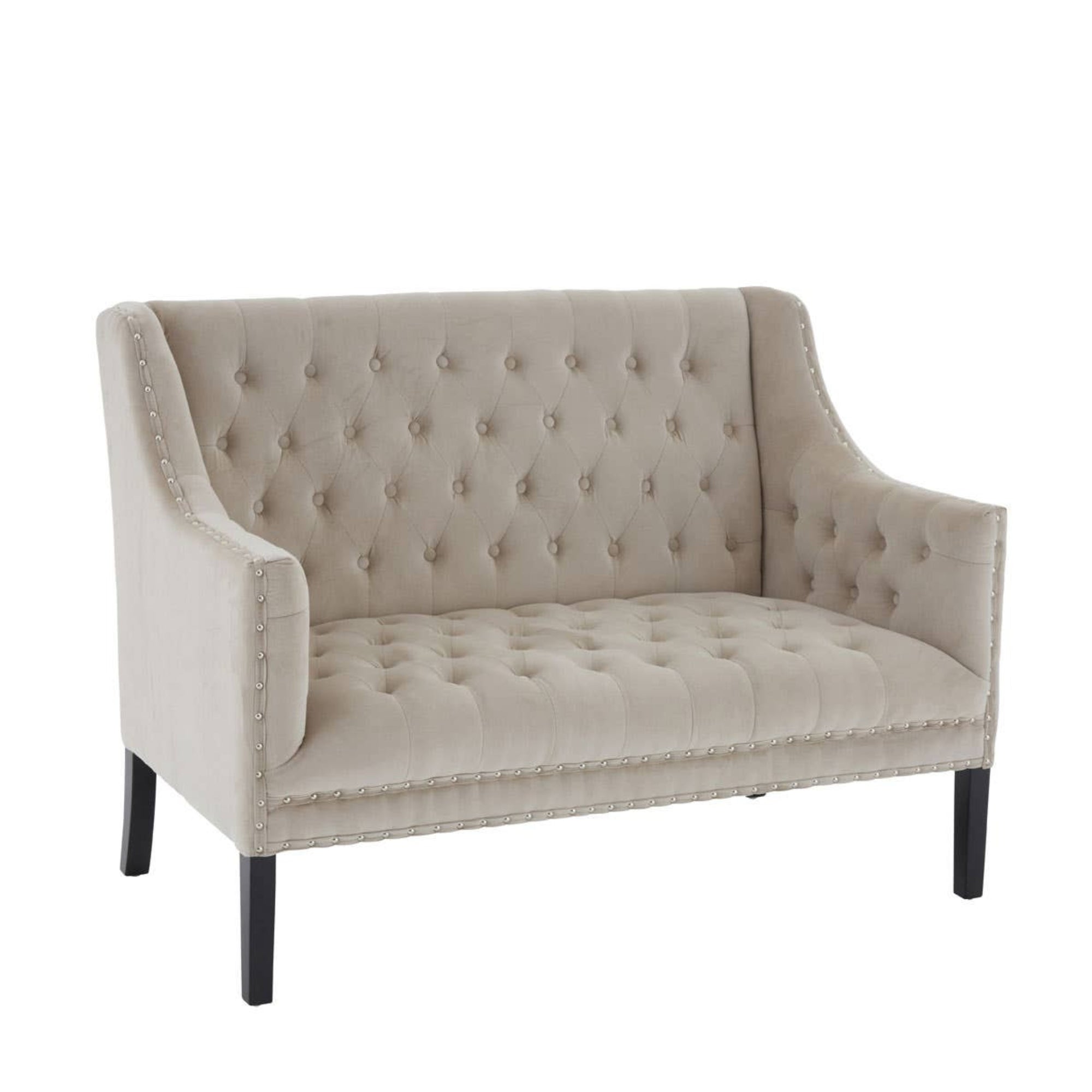 Arlo Taper Velvet 2 Seat Sofa - INSIDE HOUSE