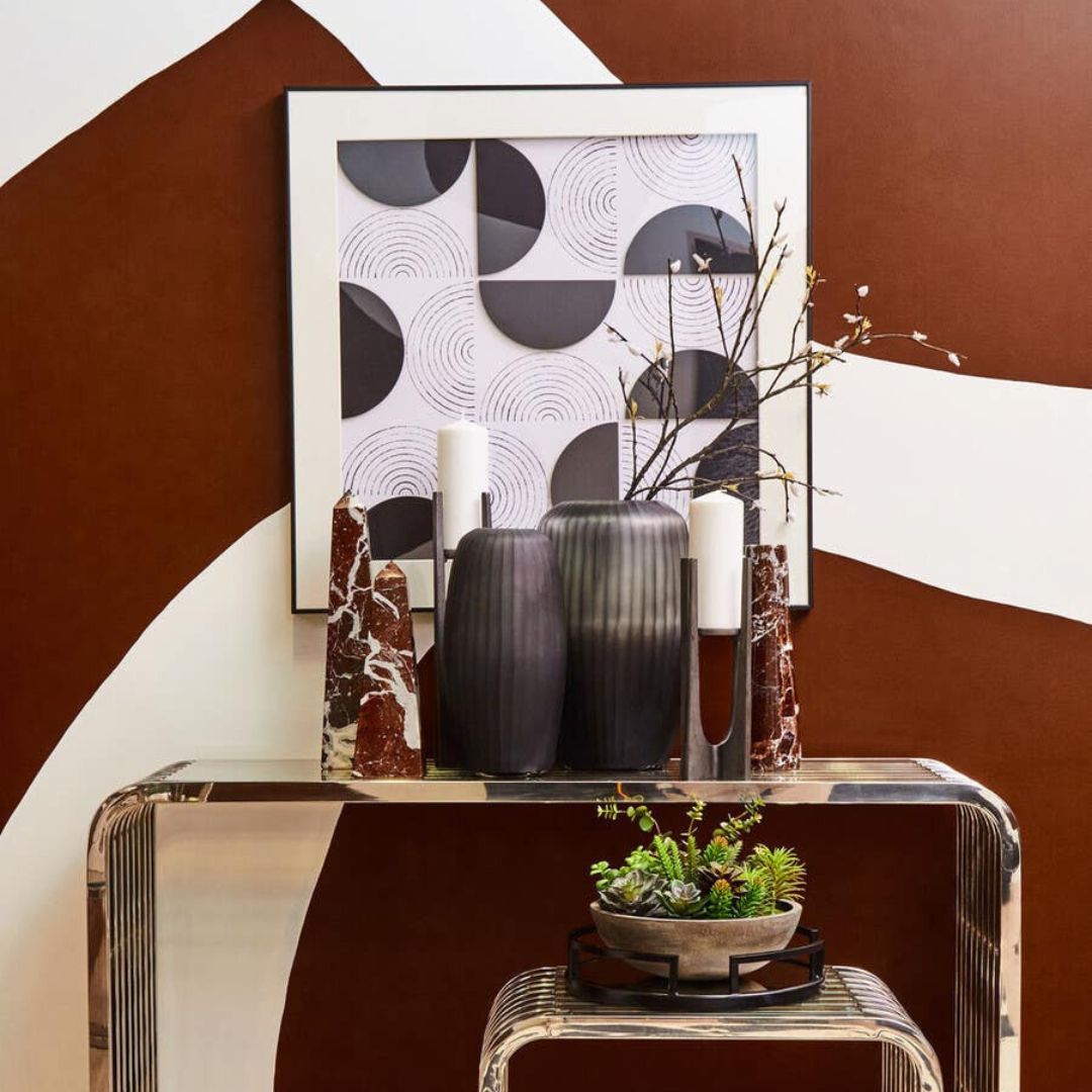 Arven Tapered Red Marble Vase